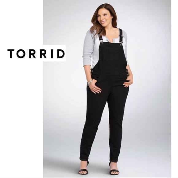 torrid Denim - NEW Torrid Denim Black Wash Overalls